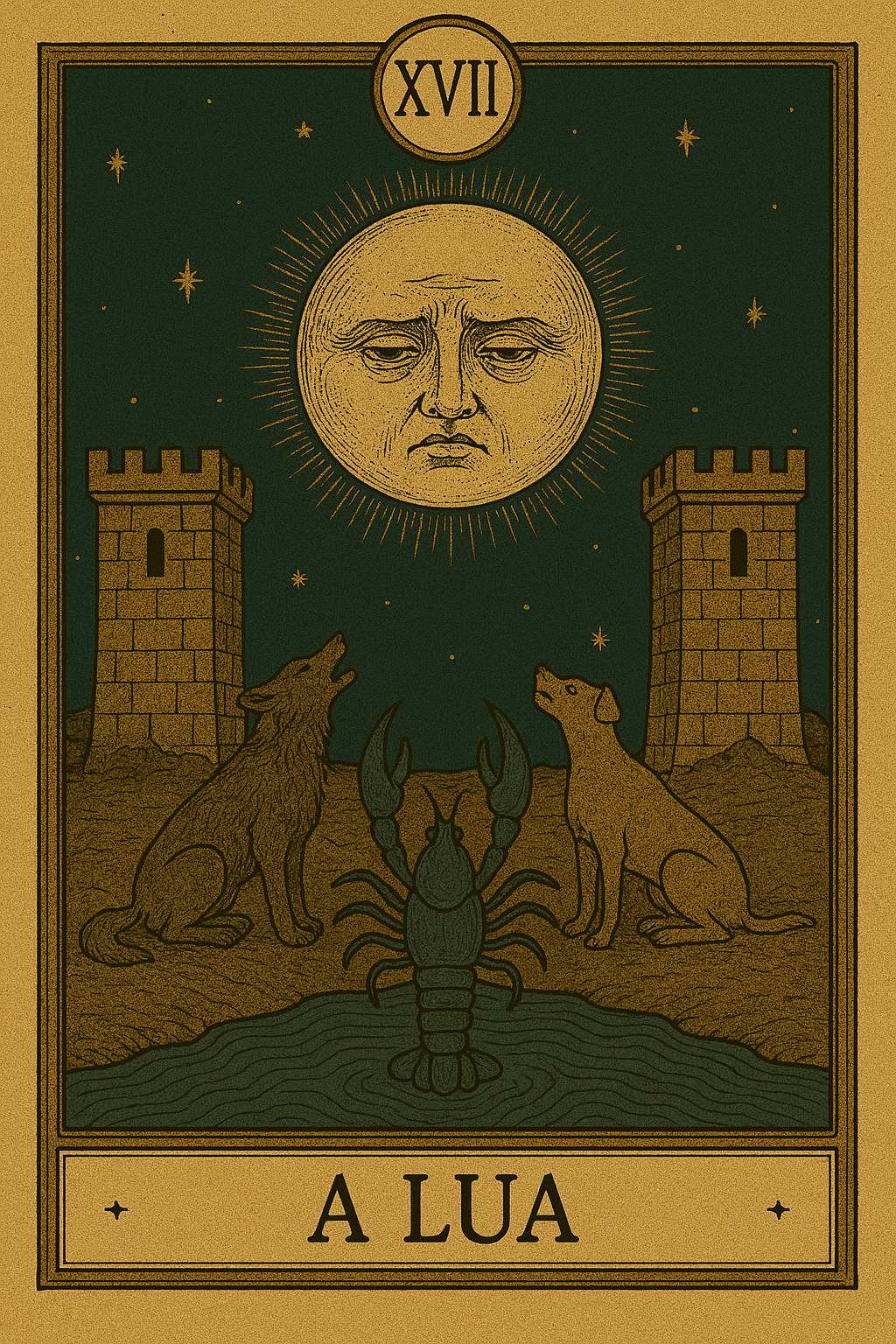 A Lua - Arcano 18 do Tarot