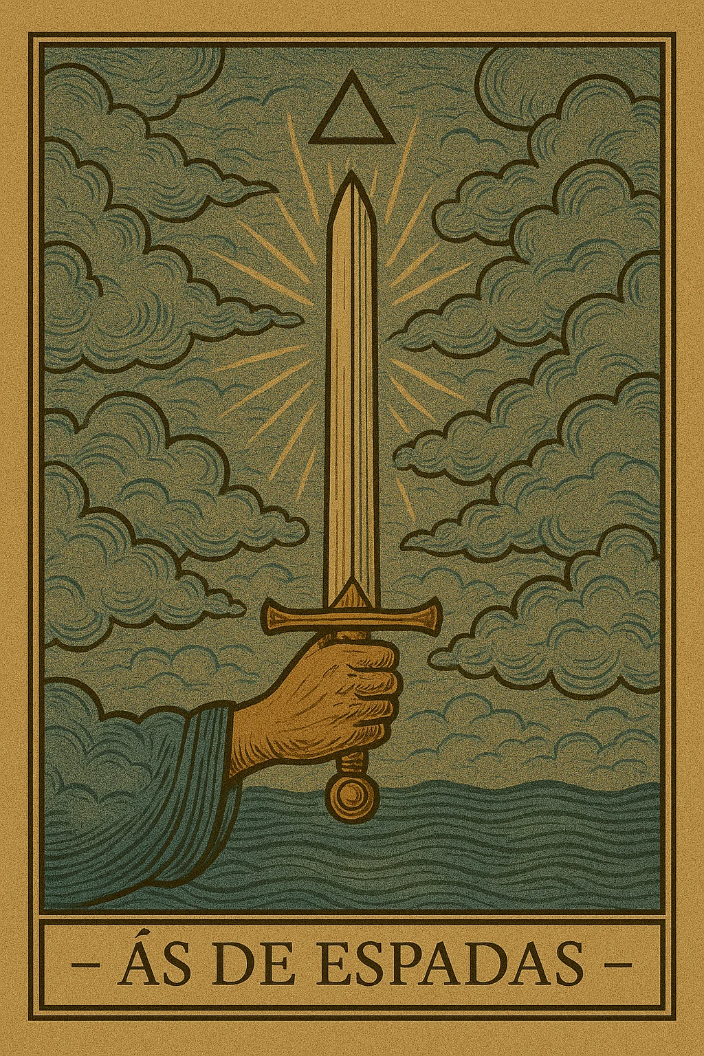 Ás de Espadas - Carta de Tarot representando clareza mental, verdade e poder de decisão